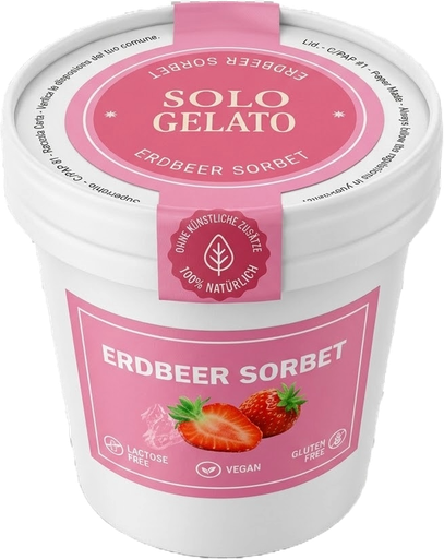 Portionsbecher ERDBEER SORBET